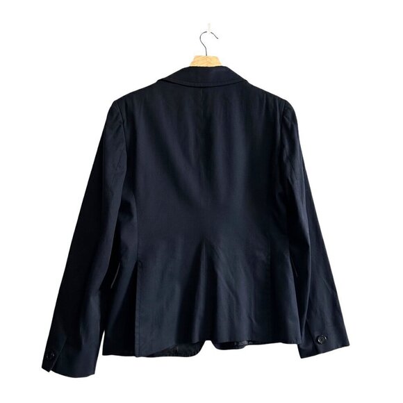 Miu Miu Navy Blue Cotton Blazer Jacket,‎ Size 46 Italy/US 10/M - Picture 2 of 16